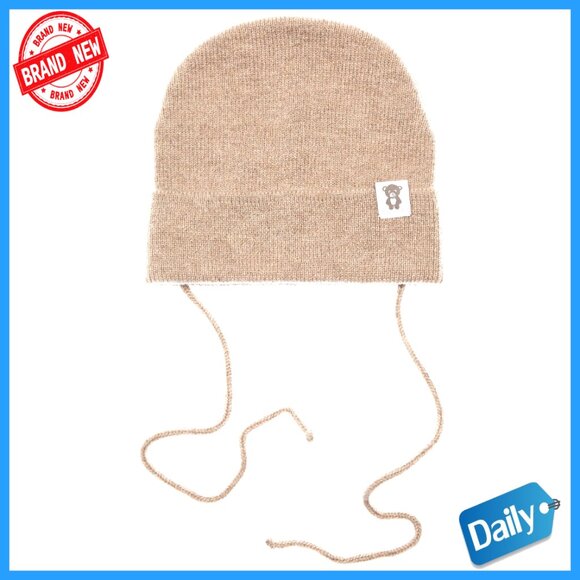 Wool Baby Beanie 0-12 Months Soft Knit Winter Hat Newborn